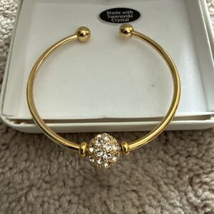 Swarovski Gold Crystal Bangle